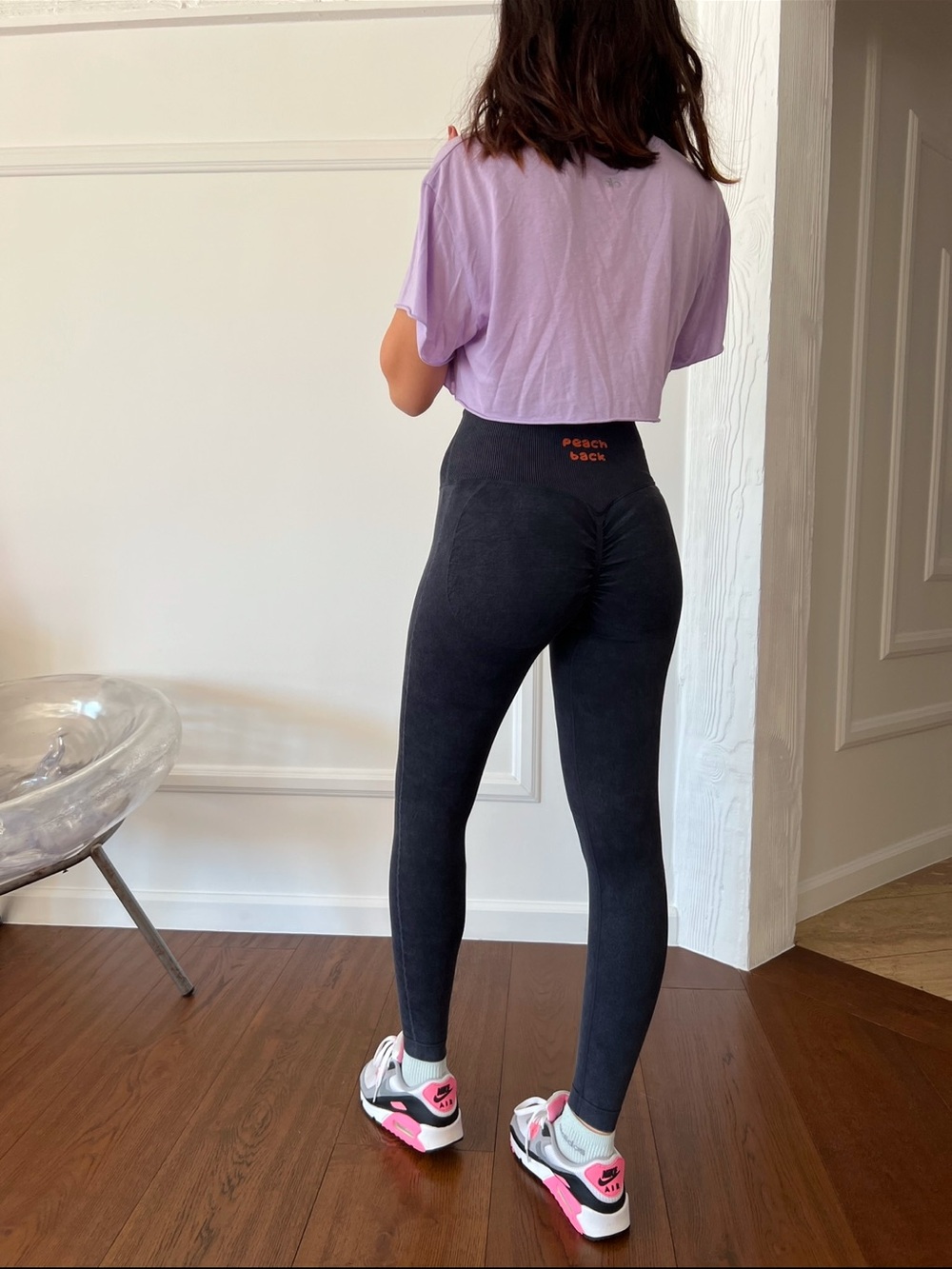 Seamless High-Waist Black Leggings -